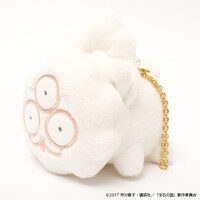 しろのぬいぐるみキーホルダー。