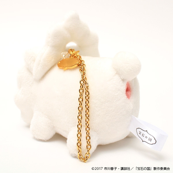 しろのぬいぐるみキーホルダー。
