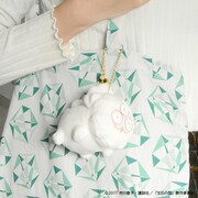 しろのぬいぐるみキーホルダー。