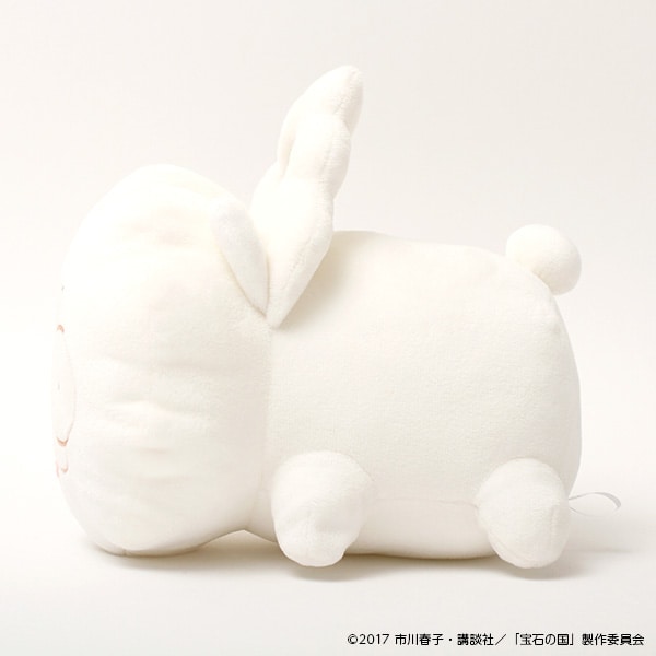 宝石の国」しろのぬいぐるみ＆ぬいぐるみキーホルダー。 [画像