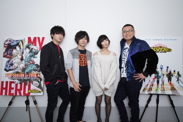 左から増田俊樹、岡本信彦、佐倉綾音、三宅健太。