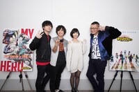 左から増田俊樹、岡本信彦、佐倉綾音、三宅健太。