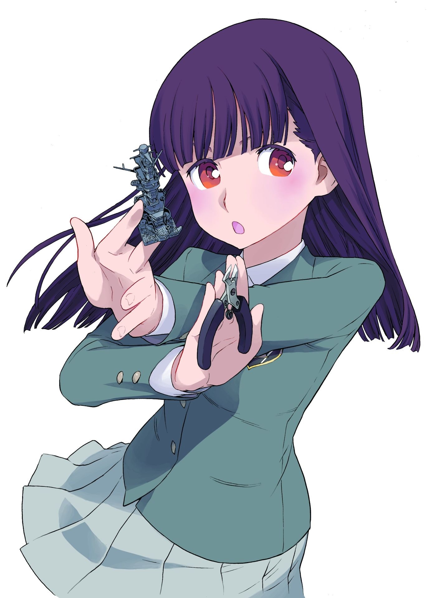 「プニプニとサラサラ～あるいは模型部屋の少年と少女における表面張力と毛細管現象～」カラーカット