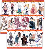 書店で配布されるクリアしおりのイメージ。