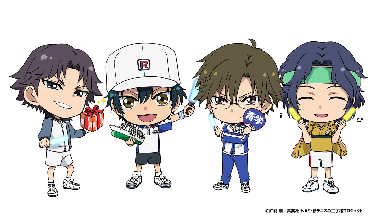 「テニフェスオールナイト!!」の告知イラスト。