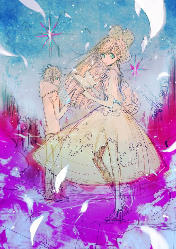 横槍メンゴが描いたProject ANIMAのメインビジュアル。