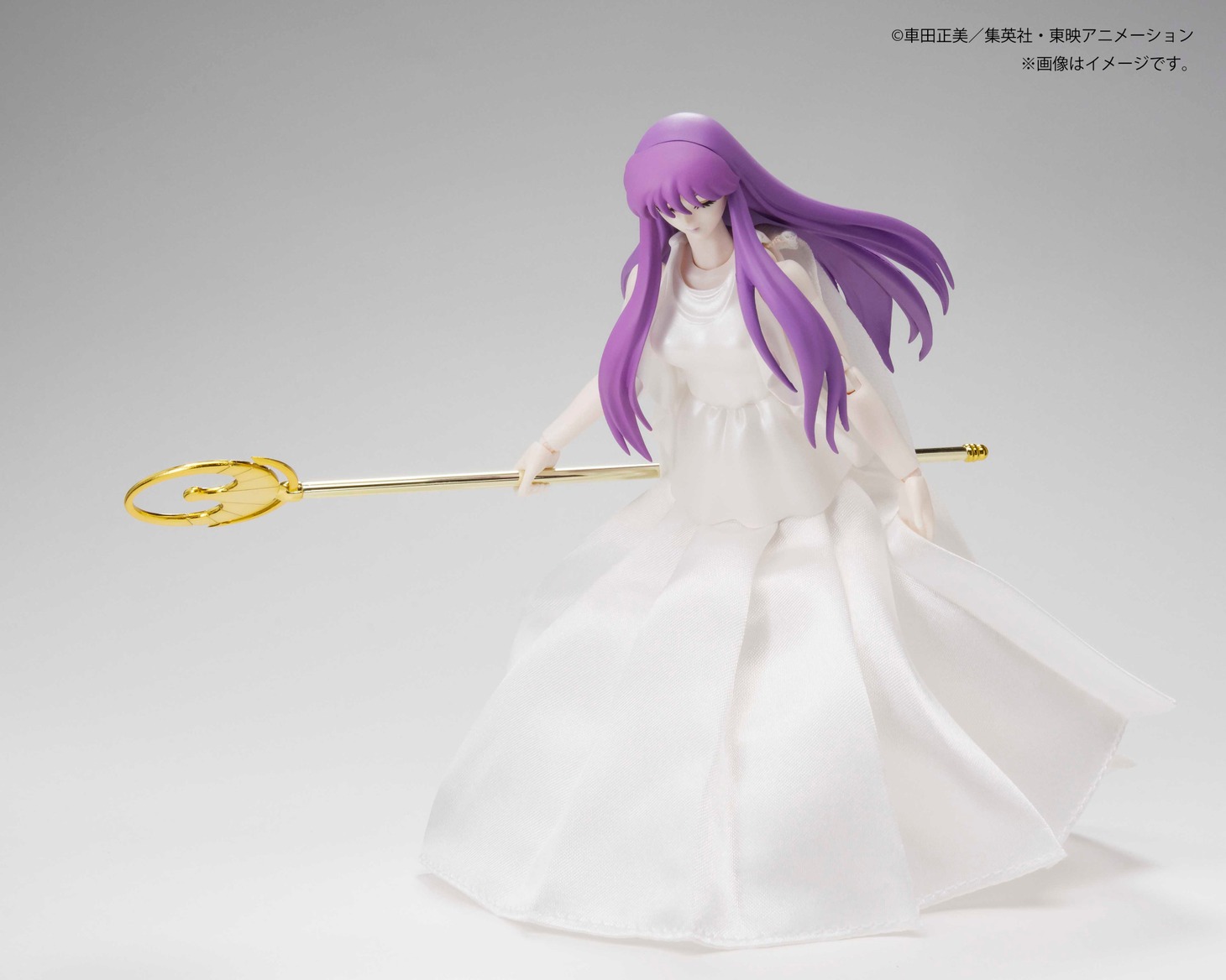 「聖闘士聖衣神話 太陽神アベル ＆ 女神アテナ 真紅の少年伝説メモリアルセット」に付属するアテナ。