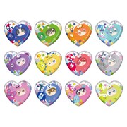 「ハート型缶バッジ」