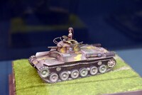 「ガールズ＆パンツァー博覧会」展示エリアのジオラマ。