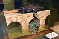 「ガールズ＆パンツァー博覧会」展示エリアのジオラマ。