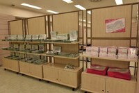 「ガールズ＆パンツァー博覧会」グッズ販売エリアの様子。