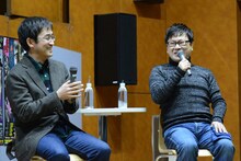 イベントの様子。左から伊藤潤二、三ツ矢雄二。