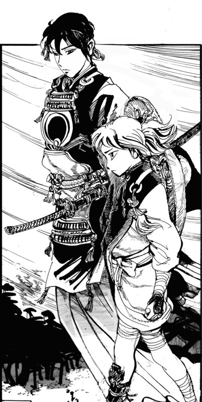 とみ新蔵が描く「刀剣乱舞-ONLINE- 乱」の予告カット。