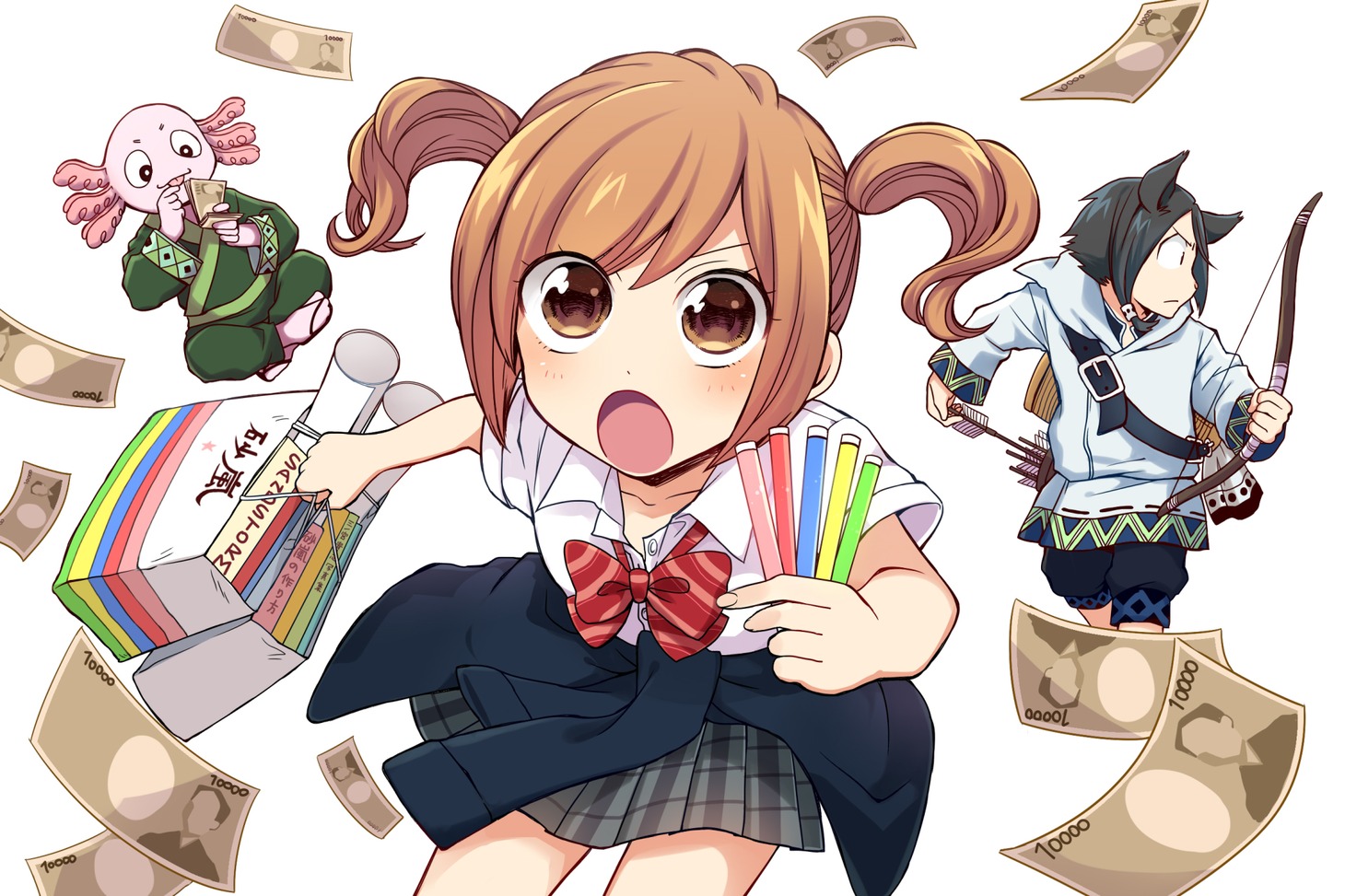「我楽多郷の借金ガール」ビジュアル。