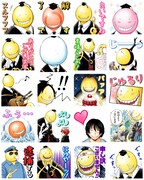 「暗殺教室（J50th）」のスタンプ。