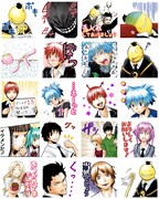 「暗殺教室（J50th）」のスタンプ。