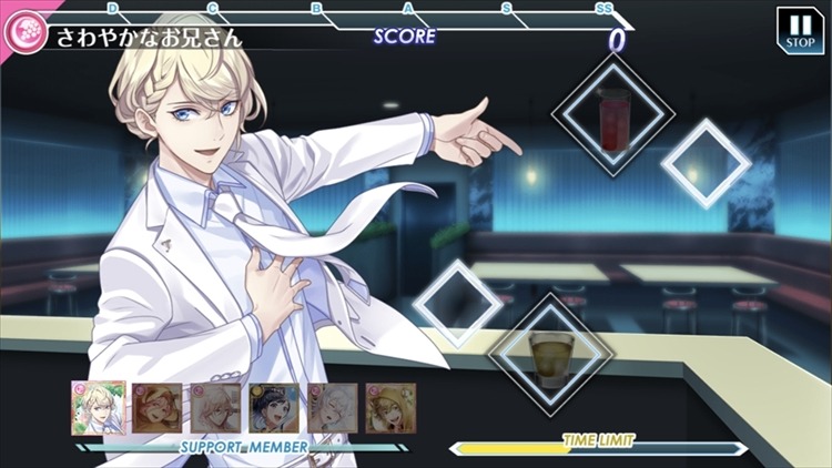 「カクテル王子（プリンス）」のゲーム画面。