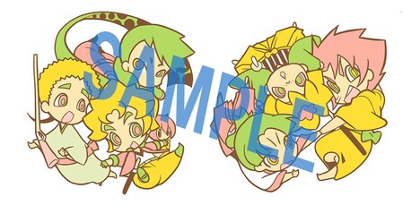 アニメイト限定で発売される前売り券に付属するラバーストラップ。全2種が用意されている。