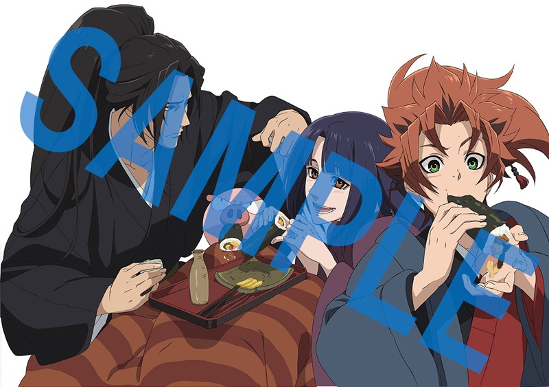 アニメディア2月号に掲載される描き下ろしイラスト。