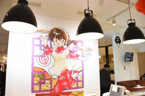 「らんま1/2カフェ」の入り口。