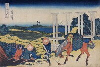 葛飾北斎「冨嶽三十六景　武州千住」（すみだ北斎美術館蔵）