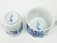 「汎用型マグカップ」と「湯呑み（青）」。
