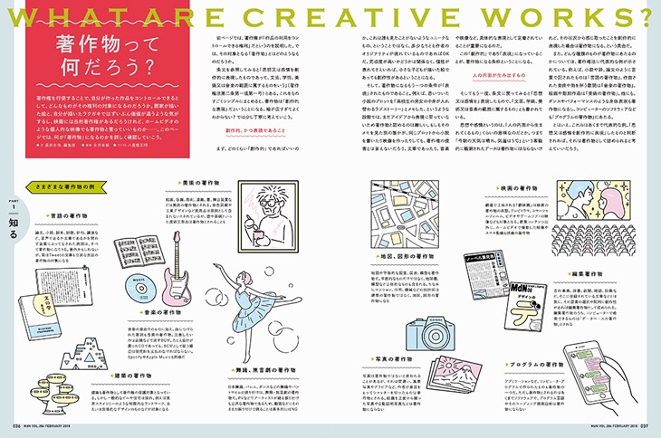 特集「著作権をめぐる表現と権利の物語」より。
