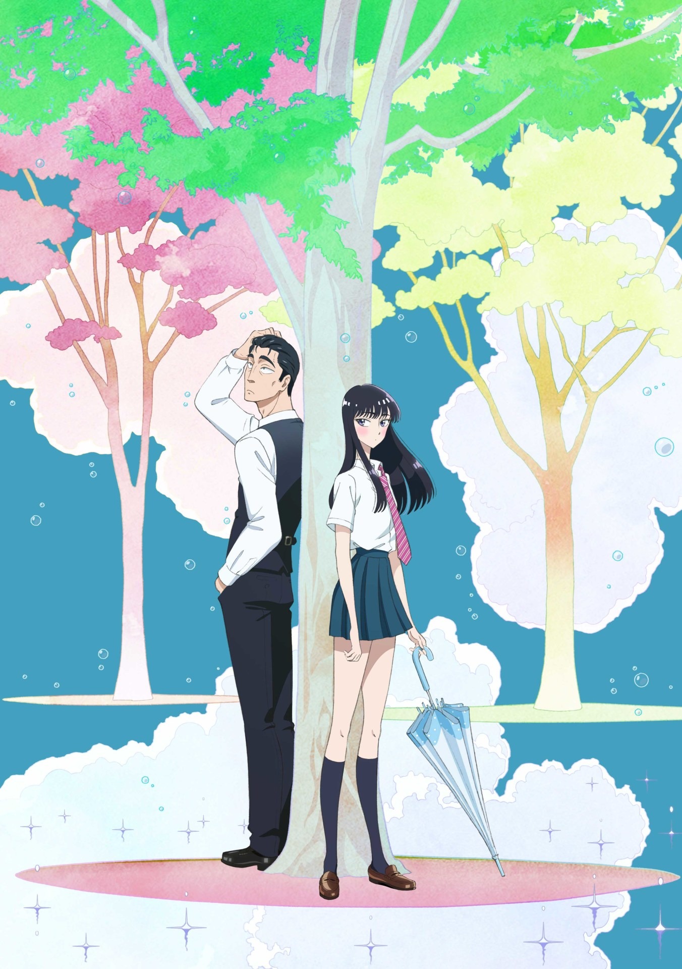 アニメ「恋は雨上がりのように」キービジュアル