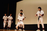 映画「ちょっとまて野球部！」完成披露イベントの様子。
