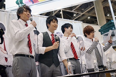 イベント「マジ校ミーティング公開収録 in C93」の様子。