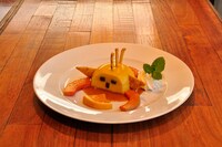 ソラZENONで食べられる「ラオウのカボチャババロア」。