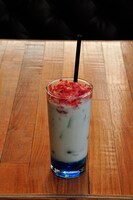 ソラZENONで飲める「シュウ様の削りイチゴグラニータ」。