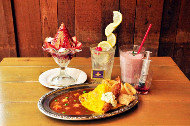 CAFE ZENONメニューの集合カット