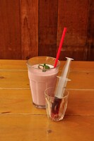 CAFE ZENONで飲める「ユダの血化粧シェイク」。