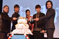 ドラマ「海月姫」第1話完成披露試写会の様子。