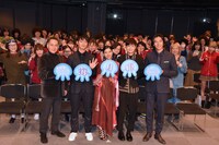 ドラマ「海月姫」第1話完成披露試写会の様子。