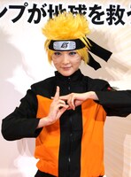 ナルトに扮装した生駒里奈。