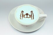 「ぼのぼのラテ」※絵柄は全2種で、ランダムで提供。