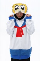 「ポプ子になりきれるパーカー」の着用イメージ。