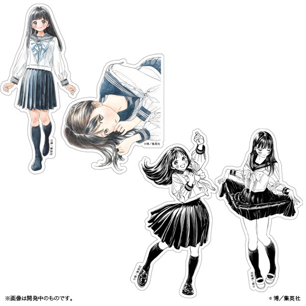 「明日ちゃんのセーラー服」ステッカー（Aタイプ、Bタイプ）