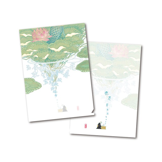 「阿・吽」と「特別展『仁和寺と御室派のみほとけ－天平と真言密教の名宝－』」のコラボグッズより、クリアファイル。