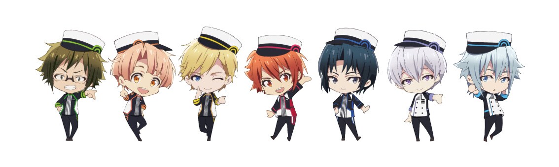 IDOLiSH7のちびキャライラスト。 - アイドリッシュセブン×ジョイポリス