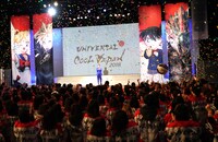 オープニングセレモニーに登壇した澤穂希。