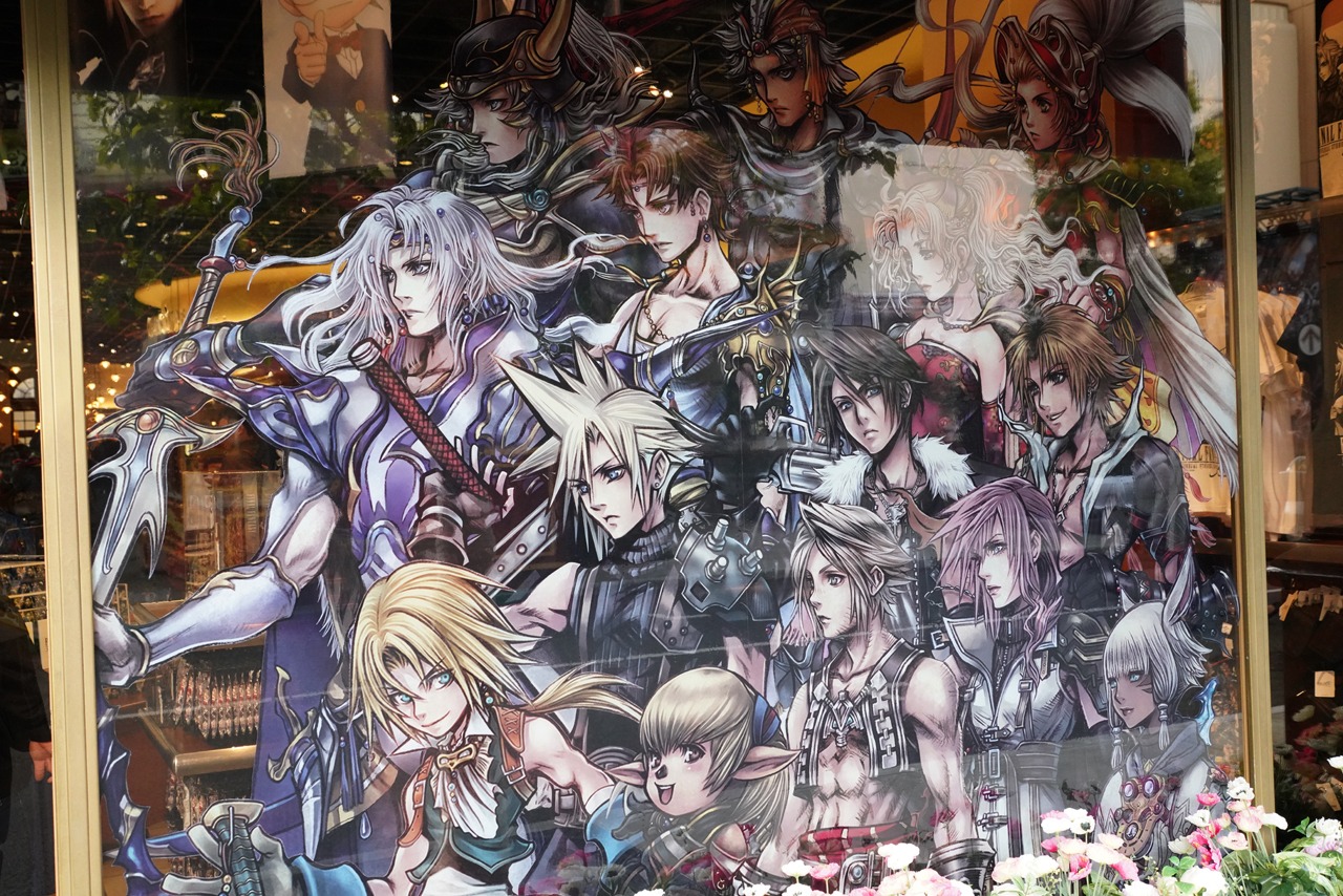 「ファイナルファンタジー」のディスプレイ。