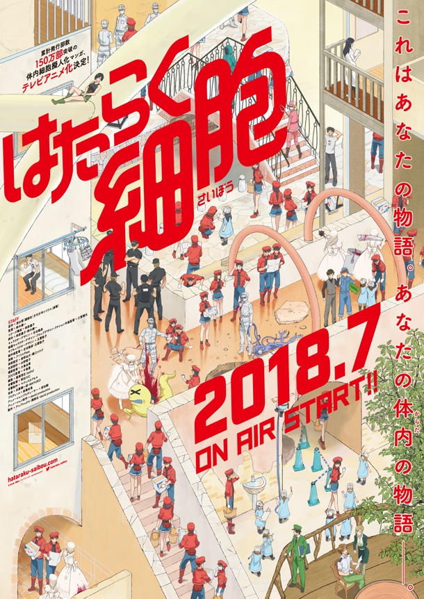 テレビアニメ「はたらく細胞」キービジュアル