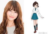 左から藤井ゆきよ、犬山まなのキャラクター設定画。