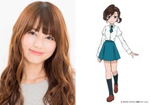 左から藤井ゆきよ、犬山まなのキャラクター設定画。