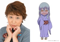 左から田中真弓、砂かけばばあのキャラクター設定画。