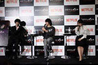 「DEVILMAN crybaby」全世界配信記念トークイベントの様子。