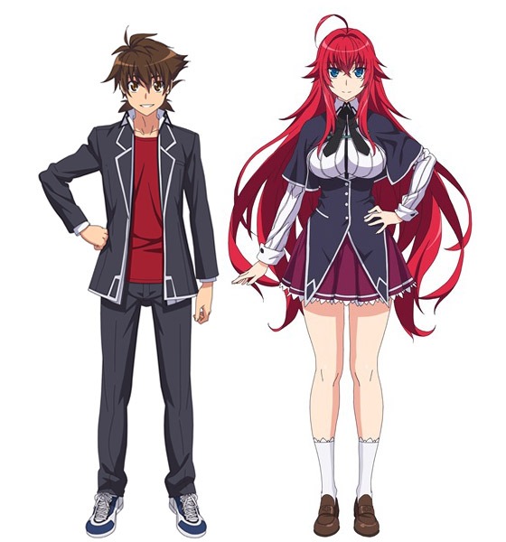 テレビアニメ「ハイスクールD×D HERO」より、イッセーとリアスの設定画。